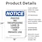 Signmission Posted No Trespassing Land Is OSHA Notice Sign, Plastic, 18in W x 24in L, 2PK OS-2PACK-NS-P-1824-V-17727 - alternate 2